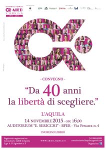 da 40 anni la libertà di scegliere da 40 anni la libertà di scegliere convegno a l'aquila per i 40 anni del consultorio aied cofondato da donatella tellini