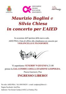 Locandina concerto Aied Pisa